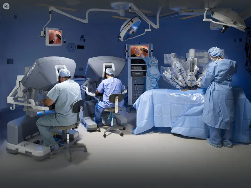 Robotic surgeon operating